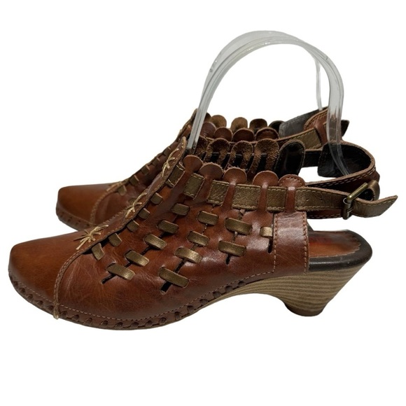 PIKOLINOS Romano Woven Leather Sling Back Mules size 37 - Picture 8 of 8